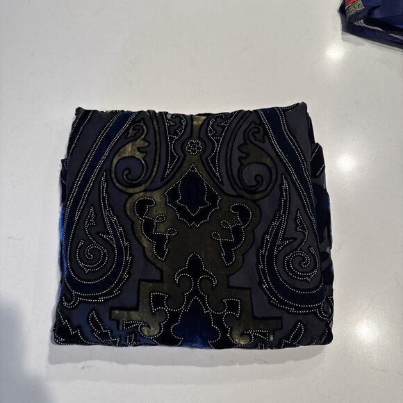 Avenue Scarf Sheer Burnout Velvet Silk Blend Goth Fairy Boho Festival 90s Look - Picture 11 of 12